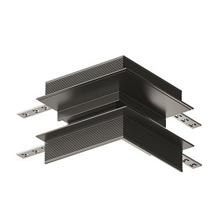 Угловой коннектор внешний S35 встраиваемый черный