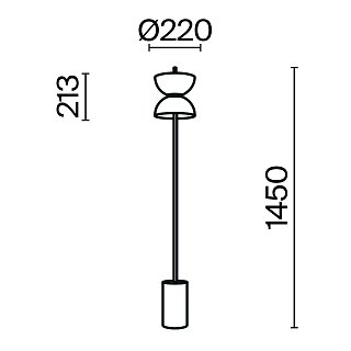 Напольный светильник (торшер) Kyoto 3000К 11Вт