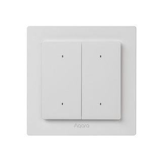 Умный настенный выключатель H2 (2 кнопки, 1 канал) | Aqara Light Switch H2 EU