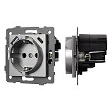 Механизм розетки с USB зарядкой SCT-MUAC-PL-GR-V (250V, 16A) (Arlight, -)