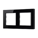Рамка стеклянная FRM-GLARE-GS-2-BK (Arlight, -)