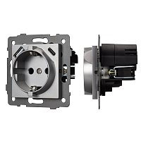 Механизм розетки с USB зарядкой SCT-MUAC-PL-GR-V (250V, 16A) (Arlight, -)