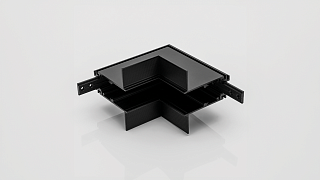 Угловой коннектор настенно-потолочный для серии SY , Черный , SY-601902-CN-BL