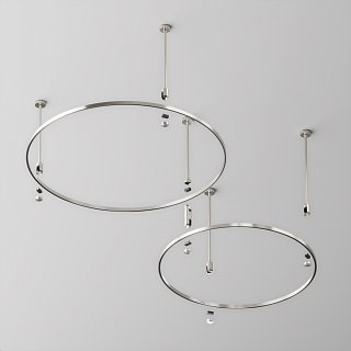 Шинопровод круглый 800 мм Flarity платина