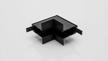 Угловой коннектор настенно-потолочный для серии SY , Черный , SY-601902-CN-BL