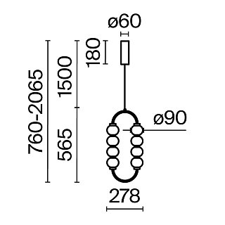 Подвесной светильник Amulet 3000К 16Вт