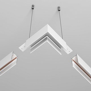 Коннектор угловой Exility накладной белый