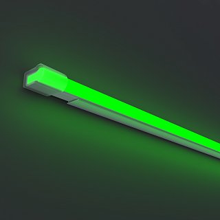 Гибкий неон 25x13 220В 8Вт/м Green IP65 50м