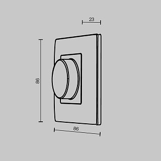 Беспроводная роторная панель RF DIM