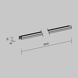 Профиль 3м Elasity IP накладной белый