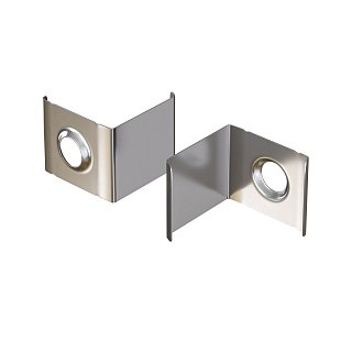 Комплект креплений (для профиля 16×16) 10 шт., ALM009MT