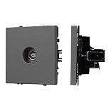 Механизм телевизионной розетки SCT-NOBE-MTV1-SFPL-GR (Arlight, Серый базальт)