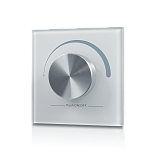 Радио панель W-DIM (W) встраиваемая в стену с валкодером на 1 зону, белая, W-DIM-W