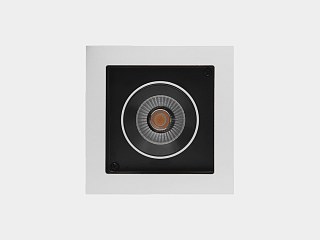 Светильник светодиодный потолочный встраиваемый поворотно-выдвижной, серия SPL, Ч/Б, 12Вт, IP20, Нейтральный белый (4000К), SPL-SQ1-12-NW