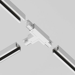 Коннектор Т-образный левый Trinity белый