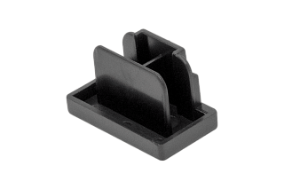 Заглушки для однофазного трека,  цвет: Черный, ECS-BL-2