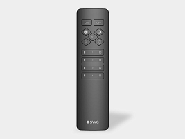 Пульт кнопочный 4 зоны CCT+MONO черный