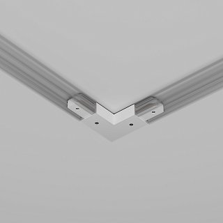 Угловой коннектор питания с вводом питания Unity белый