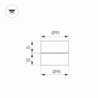 Светильник SP-RONDO-FLAP-R95-16W Day4000 (WH, 110 deg) (Arlight, IP40 Металл, 3 года)
