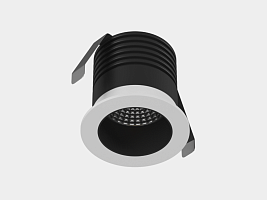 Светильник светодиодный потолочный встраиваемый , серия AL, Черно-белый, 7Вт, IP65, Нейтральный белый (4000К), AL-DL036-7-WB-NW-65