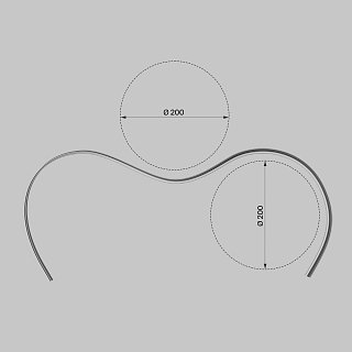 Алюминиевый профиль накладной с вертикальным изгибом 18x6 (Серебро, 2 м), ALM-1806-S-2M 631016