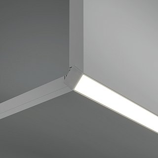 Алюминиевый профиль встраиваемый скрытого монтажа 50×22 (Серебро, 2 м), ALM-5022-S-2M