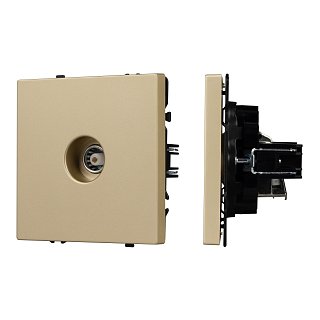 Механизм телевизионной розетки SCT-NOBE-MTV1-SFPL-GD (Arlight, Золотой песок)