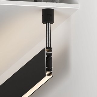 Профиль SL-LINE-25100-DUAL-2500 BLACK (Arlight, Алюминий)