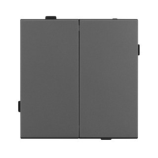 Механизм выключателя двухклавишный непроходной SWT-TENDO-MK02-SFPL-GR (230V, 10A) (Arlight, -)