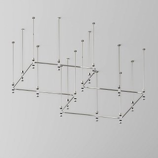Радиусный коннектор для шинопровода Flarity платина