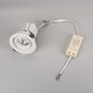 Светильник MS-VORTEX-BUILT-R110-20W Day4000 (WH-WH, 20 deg, 230V) (Arlight, IP20 Металл, 5 лет)