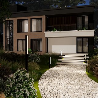 Садово-парковый светильник Blitz 3000К 40Вт IP 65