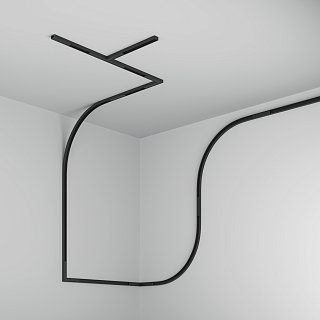 Шинопровод 2м накладной Basity, черный