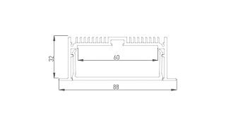 Профиль алюминиевый DesignLed, LE.8832