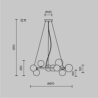 Подвесной светильник Dallas G9х11