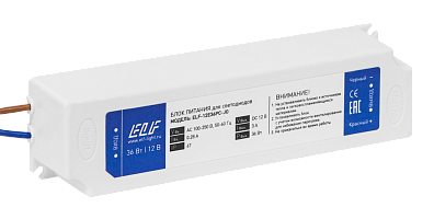 Блок питания ELF, 12В, 36Вт, в пластиковом корпусе, IP67