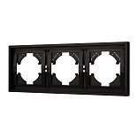 Рамка пластиковая FRM-TENDO-PL-3-BK (Arlight, -)