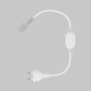 Коннектор питания с сетевой вилкой для гибкого неона AC220V 25x13 мм