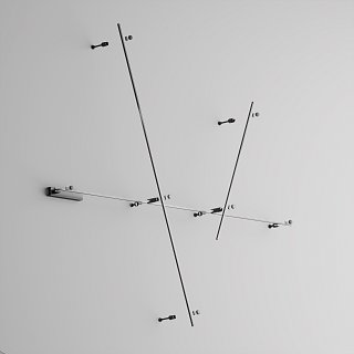 Шинопровод 1м Flarity черный