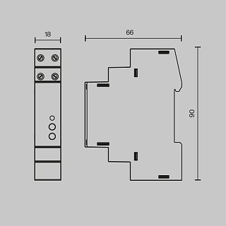 Диммер DALI DT6 TRIAC 230VAC DIN