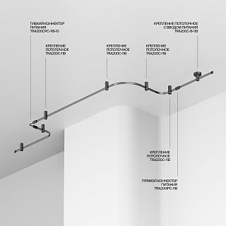 Шинопровод 5м Flexity черный