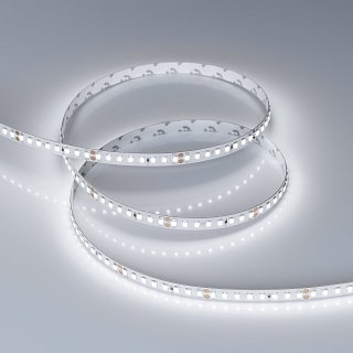 Светодиодная лента RT-A160-8mm 24V White6000 (12 W/m, IP20, 2835, 5m) (Arlight, высок.эфф.150 лм/Вт)