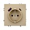 Механизм розетки с USB зарядкой SCT-NOBE-MUAC-SFPL-GD (230V, 16A) (Arlight, -)