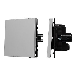 Механизм выключателя одноклавишный перекрёстный SWT-NOBE-MKX1-SFPL-IS (230V, 10A) (Arlight, Никель)