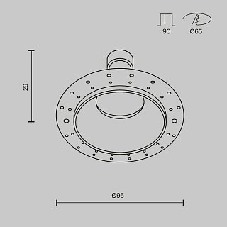 Встраиваемый светильник Share GU10 10Вт IP 54