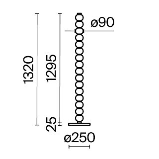 Напольный светильник (торшер) Amulet 3000К 33Вт