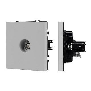 Механизм телевизионной розетки SCT-NOBE-MTV1-SFPL-IS (Arlight, Никель)