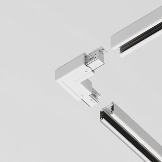 Коннектор угловой внешний Trinity белый