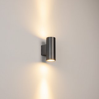 Светильник LGD-RAY-WALL-TWIN-R65-2x9W Warm3000 (GR, 23 deg, 230V) (Arlight, IP65 Металл, 3 года)