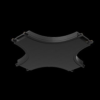 Коннектор питания X-образный Radity черный